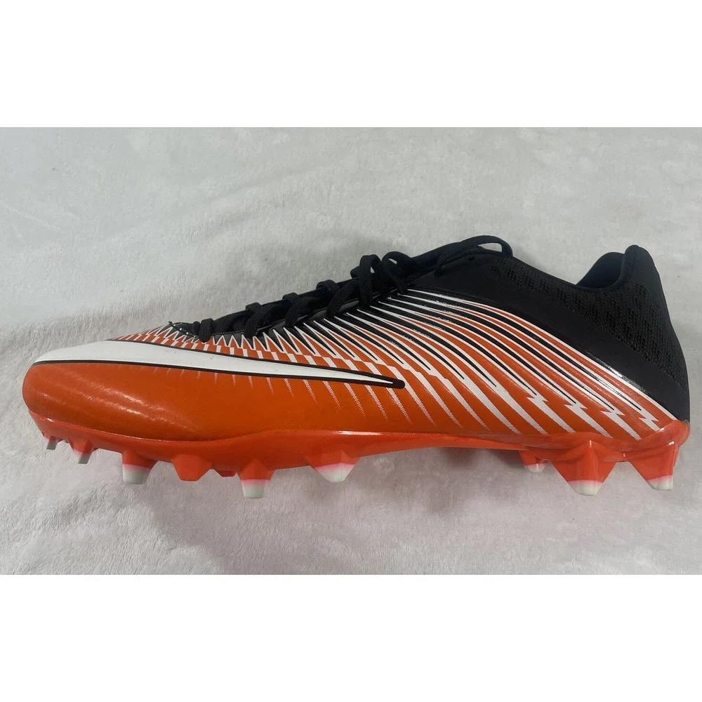 New Nike Vapor Speed 2 Low TD Football Cleats Sz‎ 16 Black Orange 846805-806